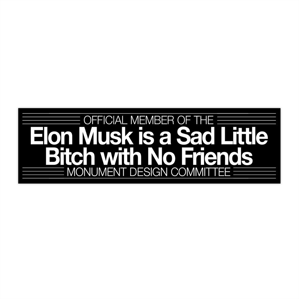 Black Bumper Sticker