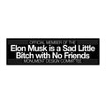 Black Bumper Sticker