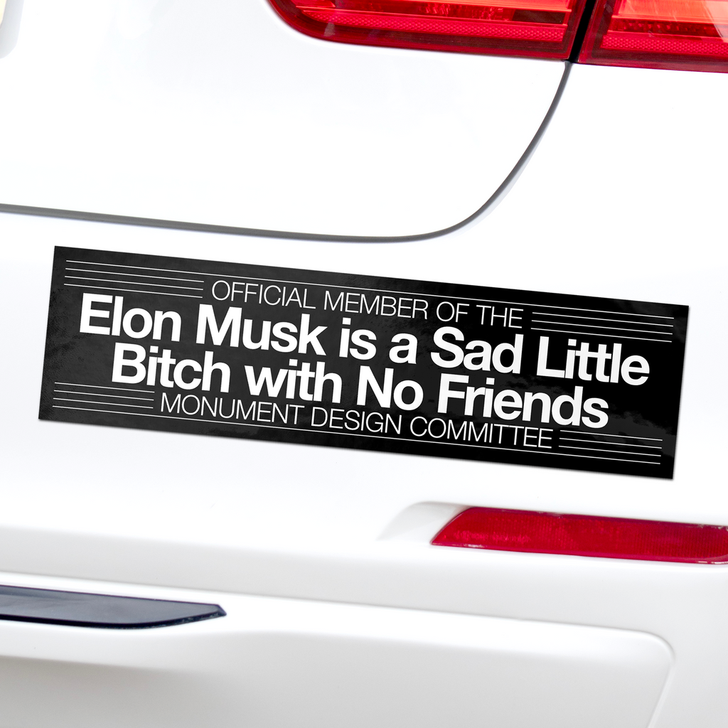 Black Bumper Sticker